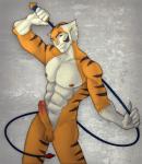 abs anthro balls biceps big_penis body_markings brown_eyes brown_fur claws darian821 erection feline fur grin hair humanoid_penis leash looking_at_viewer male mammal markings muscles nipples nude orange_fur pecs penis pose presenting smile solo standing stripes thundercats tiger toned tygra vein weapon whip white_fur white_hair
Rating: Explicit
Score: 1
User: xes
Date: November 23, 2013