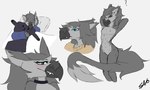 anthro beak clothing solo savo savo_(character) avian bird corvid corvus_(genus) crow hybrid oscine passerine sergal