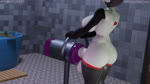 16:9 3d_(artwork) 3d_animation alternative_fashion angry animated anthro balls bathroom big_balls big_breasts big_butt big_penis bikini black_hair bodily_fluids breasts breeding_mount bukkake butt circi_(yobie) clothing cum digital_media_(artwork) duo ejaculation excessive_cum excessive_genital_fluids eye_roll female gardevoir generation_3_pokemon genital_fluids genitals goth grumpy gynomorph hair hi_res huge_breasts huge_filesize huge_penis intersex intersex/female legwear lipstick long_playtime makeup mrmeatlovers navel nintendo nipple_piercing nipples no_sound noir_(yobie) penis piercing pokemon pokemon_(species) stockings swimwear two-piece_swimsuit webm white_body widescreen