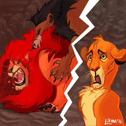 :o all_fours bite blood blush bodily_fluids claws doggystyle eyes_closed feet feral feral_on_feral from_behind_position fur group gums hair male male/male mane mature_feral mature_male open_mouth pawpads paws rough_sex saliva scar scarred_for_life scratch sex sharp_teeth shocked split_screen teeth toe_claws toony whiskers young young_feral liktar disney the_lion_king mufasa scar_(the_lion_king) simba_(the_lion_king) felid lion mammal pantherine 1:1 digital_media_(artwork) brother_(lore) brothers_(lore) father_(lore) incest_(lore) parent_(lore) sibling_(lore) son_(lore)