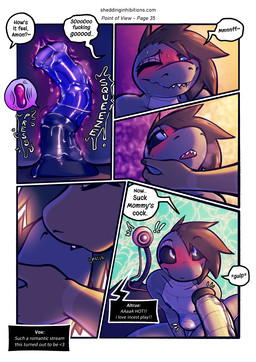 abdominal_bulge anal anal_penetration animal_dildo animal_sex_toy anthro anthro_on_anthro bite biting_lip black_sclera blue_eyes blush blush_lines bodily_fluids brown_body countershading deep_penetration dialogue dildo dildo_in_ass dildo_insertion duo equine_dildo exhibitionism genitals grey_body gynomorph gynomorph/male gynomorph_anthro hair internal intersex intersex/male intersex_anthro kiss_on_lips kissing kissing_while_penetrated male male_anthro mommy_kink nipples nude object_in_ass one_eye_closed penetration penis profanity prostate prostate_with_heart pupils sex_toy sex_toy_in_ass sex_toy_insertion sharp_teeth slit_pupils smile speech_bubble sweat tail teeth text atrolux conditional_dnp amon_(atrolux) kyra_(atrolux) reptile scalie snake comic english_text hi_res url incest_(lore) mother_(lore) mother_and_child_(lore) mother_and_son_(lore) parent_(lore) parent_and_child_(lore) parent_and_son_(lore) son_(lore)