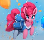 blue_eyes clothed clothing eyelashes female feral hair hooves looking_at_viewer pink_hair smile solo rodrigues404 friendship_is_magic hasbro my_little_pony pinkie_pie_(mlp) equid mammal