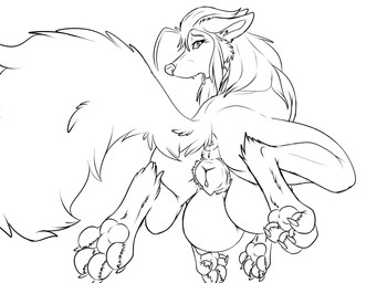 4_toes anatomically_correct anatomically_correct_anus anatomically_correct_genitalia anatomically_correct_vulva animal_genitalia animal_vulva anus big_teats breasts butt canine_genitalia canine_vulva claws feet female feral fur genitals hind_legs hindpaw looking_at_viewer nipples open_mouth pawpads paws pose presenting presenting_anus presenting_hindquarters presenting_vulva raised_tail simple_background solo tail teasing teats toes tongue tongue_out vulva conditional_dnp psy101 blizzard_entertainment warcraft alt canid canine canis mammal werecanid werecreature wolf worgen 2017 4:3 absurd_res digital_drawing_(artwork) digital_media_(artwork) hi_res monochrome pinup sketch