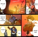 anthro bear bus chubby clothing coat comic dialog dressing english_text fur grizzly_bear hiroyuki human japanese_text juuichi_mikazuki male mammal morenatsu necktie outside ratenu text
Rating: Safe
Score: 1
User: terminal11
Date: July 18, 2013