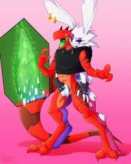 alternative_fashion anal anthro autopenetration big_tail clothing dildo duo ear_piercing ear_ring female forced forced_anal fur green_insides heart_tattoo legwear lightning_bolt_tattoo male male/female male_penetrated masturbation non-euclidean_sex penetration piercing portal portal_dildo portal_sex portal_strapon punk red_body red_skin ring_piercing sex sex_toy sharing_clothing sharing_shirt stockings strapon tail tattoo thinking_with_portals white_body white_fur bere_dolly_art badoe_(malicious) rebal_(malicious) lagomorph leporid lizard mammal rabbit reptile scalie 4:5 absurd_res hi_res
