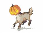 ambiguous_gender feral food fruit fur jack-o'-lantern paws plant pumpkin simple_background solo white_background franciscassidy canid canine mammal digital_media_(artwork) shaded