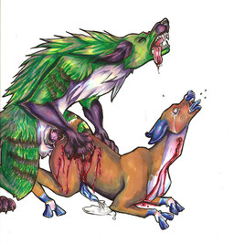 anal anal_penetration animal_genitalia balls black_nose blood blue_markings blue_penis blue_tongue canine canine_penis cervine claws crying cum cum_while_penetrated cumshot deer dripping drooling erection eyes_closed fangs feral forced forced_orgasm from_behind fur gay green_fur gyr633 hands-free hooves interspecies knot male mammal markings masochist open_mouth orgasm penetration penis plain_background rape rough_sex saliva scratches sex sharp_teeth socks_(marking) stripes tears teeth tongue tongue_out white_background white_claws wolf
Rating: Explicit
Score: 0
User: Peekaboo
Date: July 16, 2013