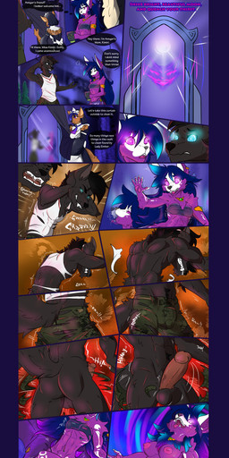 anthro athletic balls big_balls big_muscles big_penis body_growth breast_expansion breasts clothing duo erect_nipples erection expansion female genital_expansion genitals glans glowing glowing_eyes growth humanoid_genitalia humanoid_penis hypnosis male male/female mind_control multi_nipple muscle_growth muscular muscular_anthro muscular_female muscular_male nipples penis text torn_clothing transformation vein veiny_penis vulva wardrobe_malfunction kyu-maru mythology kimiri_eclipsa canid canine canis domestic_cat felid feline felis mammal mythological_canine mythological_creature noxkat werecanid werecanine werecreature werewolf wolf absurd_res comic english_text hi_res url