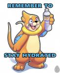 ambiguous_gender blue_eyes simple_background solo text white_background rileysockfoxy nintendo pokemon buizel generation_4_pokemon pokemon_(species) english_text hi_res image_macro meme watermark