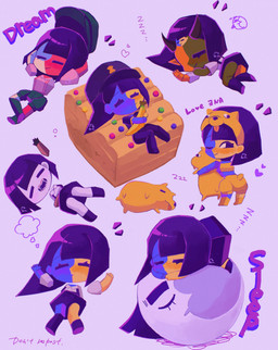 ambiguous_gender anime_style banana black_eyes black_hair blue_body chibi clothed clothing cosplay eyebrows female feral floating_arms food fruit group hair hat headgear headwear micro multicolored_body not_furry open_mouth plant red_body shirt simple_background sleeping smile split_color text topwear turron two_tone_body white_body yellow_body usagimarumei ena:_dream_bbq ena_(series) ena_(web_series) demon_ena ena_(dream_bbq) ena_(joel_g) hourglass_dog_(ena) moony_(ena) unnamed_(ena) canid canine canis demon demon_humanoid domestic_dog ena_(species) humanoid living_moon mammal sphere_creature digital_media_(artwork) english_text hi_res