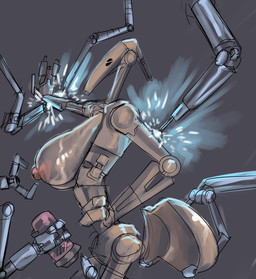 areola big_areola big_breasts breasts curvy_figure female glistening glistening_body glistening_breasts huge_areola huge_breasts machine nipples non-mammal_nipples nude nude_female nude_humanoid robot_joints solo voluptuous voluptuous_anthro voluptuous_female sakamtosng star_wars b1_battle_droid battle_droid humanoid robot robot_humanoid 2026 digital_drawing_(artwork) digital_media_(artwork) hi_res
