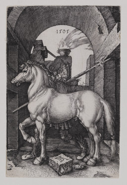 animal_genitalia animal_penis balls barely_visible_balls barely_visible_genitalia classical_architecture clothing duo feral fur genitals halberd hooves male male_feral melee_weapon outside penis polearm quadruped sheath standing tail text unguligrade weapon albrecht_durer equid equine horse human mammal 1505 16th_century absurd_res ancient_art dated hi_res huge_filesize monochrome signature traditional_media_(artwork)