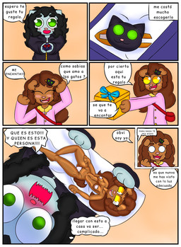 anthro dakimakura date duo female gift_exchange holidays inappropriate_gift lovers_moment male male/female young riverxa valentine's_day merry_(riverxa) river_(riverxa) canid canine domestic_cat felid feline felis mammal hi_res