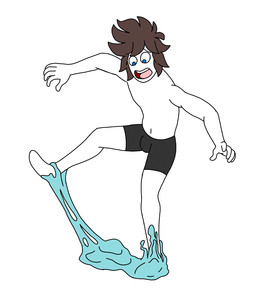 black_bottomwear black_clothing black_pants blue_eyes blue_latex bottomwear brown_hair clothing forced forced_transformation gender_transformation goo_transformation hair latex latex_clothing latex_skinsuit male mtf_transformation pants skinsuit slime solo tight_clothing transformation white_body sinful_drawz changed_(video_game) blue_latex_(changed) lin_(changed) canid canine fox human mammal