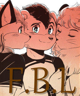anthro black_hair blue_eyes blush bodily_fluids close-up clothed clothing gradient group hair harem jersey male male/male mascot nervous nervous_smile shirt smile sweat topwear whiskers jungle_poppo hokkaido_nippon-ham_fighters nippon_professional_baseball saitama_seibu_lions brisky_the_bear frep_the_fox leo_(saitama_seibu_lions) bear canid canine felid fox lion mammal pantherine