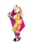anthro areola big_breasts big_butt black_eyes blonde_hair bodily_fluids breasts buckteeth butt clothing electronics eyelashes female floppy_ears footwear footwear_only front_view fur gloves gloves_only hair handwear handwear_only head_tuft headphones headphones_around_neck holding_object holding_phone looking_at_viewer lop_ears mostly_nude nipple_piercing nipples nude open_mouth open_smile orange_body orange_fur phone piercing pink_areola pink_background pink_nipples pink_nose quad_skates roller_skates scut_tail short_tail simple_background smile solo sweat sweatdrop tail tan_body tan_fur teeth thick_thighs tuft white_clothing white_gloves white_handwear wide_hips notilustregui looney_tunes warner_brothers lola_bunny lagomorph leporid mammal rabbit absurd_res hi_res