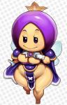 bedroom_eyes breasts brooch crown female hair half-closed_eyes headgear insect_wings narrowed_eyes not_furry purple_eyes purple_hair seductive short_stack solo thick_thighs wide_hips wings gray_impact mario_bros nintendo super_mario_3d_world sprixie_princess fairy humanoid sprixie winged_humanoid 2019