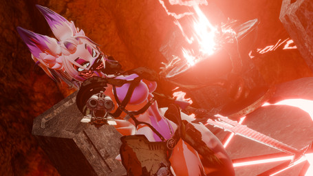 anthro bikini clothing crucible_(doom) female hell occult_symbol pentagram solo super_shotgun swimwear symbol two-piece_swimsuit silvierex doom_(series) id_software microsoft animal_humanoid canid canid_humanoid canine canine_humanoid fox_humanoid humanoid mammal mammal_humanoid 16:9 4k absurd_res hi_res widescreen