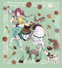 clothed clothed_taur clothing container cup female female_focus hair holding_tray hooves maid_headdress maid_uniform pigtails quadruped solo striped_body stripes tail taur_focus tea_cup teapot uniform shirayujk equid equid_taur equine equine_taur humanoid_taur mammal mammal_taur taur zebra zebra_taur 2024 hi_res