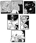 afuckingcamel-zenge-art_(artist) alien anthro black_and_white campfire chucklefish comic hi_res hylotl kenta_(afuckingcamel) male monochrome starbound tower