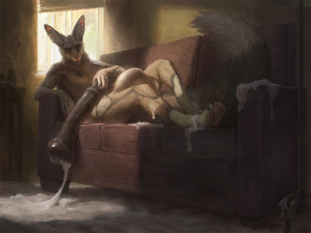 animal_genitalia animal_penis anthro balls big_balls big_flare big_penis black_nipples black_penis bodily_fluids breasts cum cum_on_feet cum_on_ground cum_on_leg cum_on_self cum_pool dark_nipples equine_genitalia equine_penis erection excessive_cum excessive_genital_fluids feet flared_penis furniture genital_fluids genitals gynomorph huge_balls huge_penis hyper hyper_genitalia hyper_penis inside intersex looking_at_viewer medial_ring nipples nude nude_anthro nude_gynomorph nude_intersex pawpads penis pink_pawpads reclining sofa solo white_balls spectrumshift canine_critter_(fluffcat) canid canine canis hybrid jackal mammal 2020 digital_media_(artwork) digital_painting_(artwork) hi_res painting_(artwork)