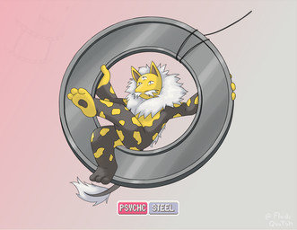 3_eyes ambiguous_gender brown_body brown_skin facial_hair markings multi_eye mustache pendulum_swing simple_background solo spots string swinging tail tail_tuft text tuft yellow_body yellow_skin flashquatsch fakemon nintendo pokemon generation_1_pokemon hypno_(pokemon) mega_evolution pokemon_(species)