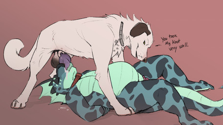 animal_genitalia animal_penis anthro anthro_on_feral anthro_penetrated balls belly bestiality blue_body bodily_fluids brown_body brown_fur canine_genitalia canine_penis chastity_cage chastity_cage_only chastity_device chastity_device_only collar countershade_face countershade_tail countershade_torso countershading cum cum_from_mouth cum_in_mouth cum_inside dialogue duo erection eyes_closed feral feral_penetrating feral_penetrating_anthro fur genital_fluids genitals knot knotted_penis leaking_cum lying male male/male male_anthro male_feral male_penetrated male_penetrating male_penetrating_male nude nude_anthro nude_male on_back overweight overweight_anthro overweight_male penetration penis penis_in_mouth purple_penis sex sheath side_view simple_background standing tail talking_feral teal_body text wearing_chastity_cage wearing_chastity_device white_body white_fur jenklinbullterrier_(artist) mintyderg mythology jenklin_(character) minty_(mintyderg) aquatic aquatic_dragon canid canine canis domestic_dog dragon kangal livestock_guardian_dog mammal molosser mountain_dog mythological_creature mythological_scalie pastoral_dog scalie 2024 english_text