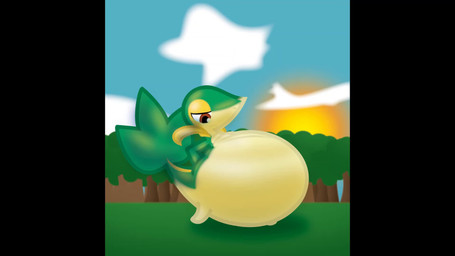 ambiguous_gender belly big_belly duo feral feral_prey huge_belly hyper hyper_belly vore fancy_blue nintendo pokemon eevee generation_1_pokemon generation_5_pokemon pokemon_(species) snivy 16:9 animated hi_res short_playtime sound webm widescreen