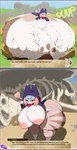 after_vore anthro burping butt death digestion digestion_noises duo fatal_vore female female_pred fully_inside larger_prey male male_prey oral_vore post_digestion soft_vore vore weight_gain kinkirin capcom monster_hunter monster_hunter_stories_2:_wings_of_ruin mythology tsukino_(monster_hunter_stories) domestic_cat felid feline felis felyne flying_wyvern lynian mammal rath_wyvern rathalos 2023 absurd_res hi_res