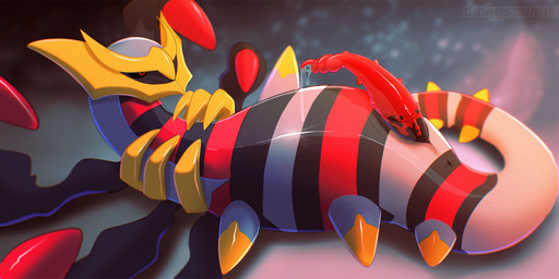 animal_genitalia anus bodily_fluids cum cum_string erection feral genital_fluids genital_slit genitals lying male on_back penis red_eyes solo spiral_penis striped_body stripes dinkysaurus nintendo pokemon generation_4_pokemon ghost giratina legendary_pokemon origin_forme_giratina pokemon_(species) spirit hi_res