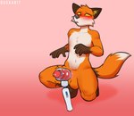 anthro blush genitals hitachi_magic_wand male penetrable_sex_toy penile penis sex_toy solo vibrator vibrator_on_penis wand_vibrator duskari7 epic_games fortnite fennix_(fortnite) canid canine fox mammal red_fox true_fox absurd_res hi_res sketch