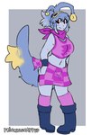 alternate_species clothing female humanoidized pokemorph solo princessnapped nintendo pokemon generation_2_pokemon humanoid lanturn pokemon_(species) hi_res