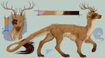 antlers blue_eyes brown_body brown_fur claws feral fur heterochromia horn male melanistic orange_eyes paws pivoted_ears quadruped solo tail tail_tuft tan_body tuft venvatio european_mythology mythology narrick_(justawhitefish) dragon furred_dragon furred_scalie hybrid mammal mammalian_dragon mythological_creature mythological_scalie scalie western_dragon 2020 hi_res model_sheet