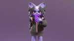 anthro cellphone clothed clothing electronics female headphones narrow_hips phone smartphone solo thigh_gap thin_calves thin_legs thin_thighs zolnix aggretsuko sanrio shikabane_(aggretsuko) mammal mephitid skunk 16:9 3d_(artwork) digital_media_(artwork) hi_res widescreen