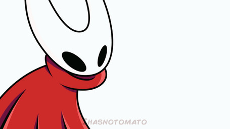 ambiguous_gender black_body black_fingers black_hands bodily_fluids cloak clothed clothing exoskeleton feral green_body grey_body grey_exoskeleton headpat petting red_cloak red_clothing sweat white_body white_exoskeleton white_head ihasnotomato hollow_knight:_silksong hollow_knight_(franchise) team_cherry bell_beast hornet_(hollow_knight) lace_(hollow_knight:_silksong) arthropod caranid coral_furm driftlin furm hoker mossgrub mossmir order_of_karak phacia 16:9 animated widescreen