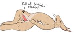 anthro birthday bodily_fluids breath cum cum_on_body cum_on_penis cum_on_tail fur genital_fluids genitals male navel nude penis red_penis solo tail tan_body tan_fur tapering_penis fiaskers full_of_milk/soup_(meme) joel_(fiaskers) canary_(fiaskers) colored_sketch hi_res sketch nonbinary_(lore)