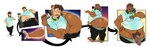 anthro bent_over big_butt big_penis brown_body brown_fur butt butt_expansion clothing collar ear_transformation erection expansion facial_hair foreskin fur genitals glistening glistening_butt growth huge_butt human_to_anthro humanoid_genitalia humanoid_penis long_foreskin looking_back male mustache overweight overweight_anthro overweight_male pawpads penis shirt shocked snout snout_growth solo species_transformation t-shirt topwear transformation transformation_sequence transformative_collar unretracted_foreskin vein veiny_penis weight_gain ben300 satsui-n0-had0u capybara caviid human mammal rodent absurd_res hi_res