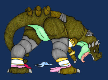 2_fingers after_transformation angry anus armor big_butt blue_clothing blue_panties blue_underwear bottomwear butt claws clothing digitigrade fangs feet female feral fingers genitals green_body green_scales grey_claws horn implied_transformation leggings legwear long_neck long_tail long_tongue looking_at_viewer mostly_nude non-mammal_vulva open_mouth panties pink_bottomwear pink_clothing pink_skirt presenting presenting_hindquarters pupils rear_view scales sharp_teeth side_view simple_background skirt slit_pupils snout solo speckled_body standing tail teeth toe_claws tongue torn_clothing torn_leggings torn_legwear torn_panties torn_underwear transparent_background underwear vulva white_eyes ivanks final_fantasy final_fantasy_xii square_enix ashelia_b'nargin_dalmasca dinosaur prehistoric_species reptile scalie alpha_channel hi_res