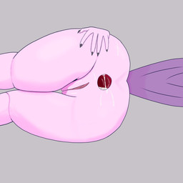anthro anus bodily_fluids butt claws cum cum_drip cum_in_ass cum_inside cum_on_body cum_on_butt dripping feathered_tail feathers female gaping gaping_anus genital_fluids genitals leaking_cum lying on_side pink_body presenting presenting_anus presenting_vulva simple_background solo spread_butt spreading tail vulva basaltara kayleigh_(basaltara) avian absurd_res hi_res shaded