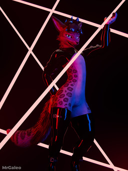 andromorph anthro arm_warmers armwear clothed clothing elbow_gloves fur genitals gloves hair handwear intersex latex led_light legwear lights looking_at_viewer markings open_mouth simple_background smile solo spots spotted_body spotted_fur stockings tail teasing thigh_highs vulva warmers mrgaleo felid leopard mammal pantherine rexouium snow_leopard 3:4 3d_(artwork) blender_(artwork) blender_cycles_(artwork) digital_media_(artwork) hi_res