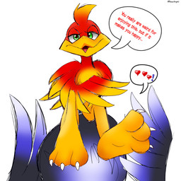 3_toes black_body claws dialogue duo feet female feral foot_fetish foot_focus foot_on_chest male male/female red_body soles talons teasing teasing_with_feet toe_claws toes missnatzooie banjo-kazooie rareware kazooie kugelblitz_(naughtyblitz64) avian bird breegull 1:1 hi_res