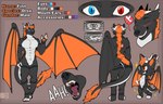 anthro chibi horn male open_mouth ringed_horn solo tail wings miss_crex mythology finn_the_drox canid canine dragon eastern_dragon fox hybrid mammal mythological_creature mythological_scalie scalie absurd_res hi_res model_sheet