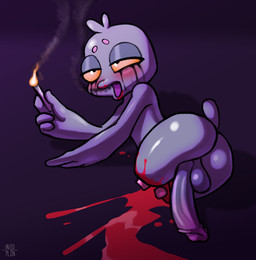 2_missing_limbs amputee anthro balls blood blood_puddle bodily_fluids bone disability drugs genitals gore gore_focus humanoid_genitalia humanoid_penis long_penis lying male marijuana missing_all_legs open_mouth penis rear_view solo substance_intoxication avioylin pigeon_(catfistingparty) avian bird columbid pigeon