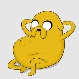 abdominal_bulge anthro belly big_belly forced fully_inside hands_behind_head looking_down male male_pred relaxing simple_background solo struggling struggling_prey unwilling_prey vore yellow_body da~blueguy adventure_time cartoon_network jake_the_dog canid canine canis domestic_dog mammal 1:1 animated animated_gif low_res short_playtime