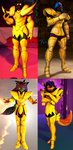 anthro armor cloth_(saint_seiya) female gold_(metal) gold_armor male commodor-richter nintendo pokemon saint_seiya sly_cooper_(series) sony_corporation sony_interactive_entertainment sucker_punch_productions toei_animation warfare_machine carmelita_fox warfare_carmelita canid canine canis domestic_cat felid feline felis fox generation_5_pokemon humanoid mammal maned_wolf pokemon_(species) wolf zoroark 3d_(artwork) absurd_res digital_media_(artwork) hi_res