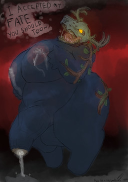 areola belly big_areola big_breasts big_butt big_penis bodily_fluids breast_milking breasts butt dark_body dark_fur deer_skull dripping foreskin fur genital_fluids genitals glowing glowing_eyes gynomorph huge_penis hyper hyper_genitalia hyper_penis intersex lactating long_tongue nude penis precum precum_drip prey_pov saliva saliva_string solo standing talking_to_viewer thick_thighs tongue syscav unnamed_character absurd_res hi_res