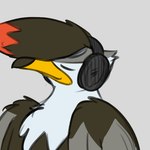 beak dancing electronics head_bobbing headphones male music solo ferrissimulator nintendo pokemon avian bird generation_4_pokemon pokemon_(species) staraptor 1:1 animated frame_by_frame short_playtime