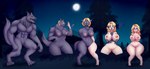 ?! abs anthro anthro_to_human base_one_layout basic_sequence big_breasts blonde_hair blue_eyes blush breast_growth breasts combined_scene digitigrade embarrassed female female_symbol five_frame_image five_frame_sequence full_moon gender_symbol gender_transformation genitals growth hair linear_sequence looking_at_viewer looking_down male mid_transformation moon mtf_transformation muscle_shrinking navel night nude one_row_layout outside pussy shrinking size_transformation smile solo species_transformation standing surprise surprsied symbol transformation transformation_sequence wide_hips flybeeth mythology canid canine canis human mammal mythological_canine mythological_creature werecanid werecanine werecreature werewolf wolf 2022 absurd_res hi_res sequence