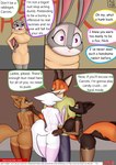 absurd_res albinefox anthro canid canine clothed clothed/nude clothing comic disney english_text fake_ears fake_rabbit_ears female fox group hi_res humor judy_hopps lagomorph leporid male male/female mammal marshmallow_(albinefox) nick_wilde nude rabbit racism red_fox text transphobia true_fox zootopia