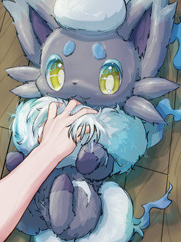 :3 ambiguous_gender duo fangs featureless_crotch feral fluffy fur grey_body grey_fur looking_at_viewer scratching tail teeth yellow_eyes hisuizorua25 nintendo pokemon generation_8_pokemon hisuian_form hisuian_zorua human mammal pokemon_(species) regional_form_(pokemon) shiny_pokemon 2026 3:4 absurd_res hi_res signature